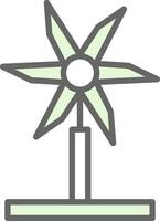 design de ícone de vetor de turbina eólica