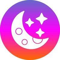 design de ícone de vetor de lua
