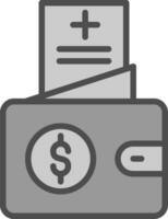 design de ícone de vetor de despesas