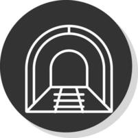 design de ícone de vetor de túnel