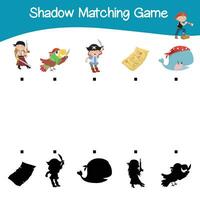 Coincidindo sombra jogos para crianças. encontrar a corrigir sombra. planilha para miúdo. imprimível atividade página para crianças. vetor arquivo.