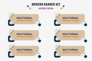 moderno abstrato vetor bandeira definir. plano geométrico forma com diferente cores e diferente estilo. modelo para rede ou impressão projeto, pronto para usar.