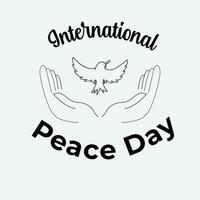 internacional Paz dia ícone modelo vetor