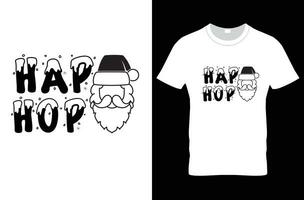 design de camiseta de natal vetor