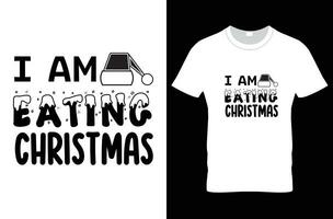 design de camiseta de natal vetor