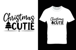 design de camiseta de natal vetor