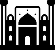 sólido ícone para uzbequistão vetor