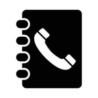 lista telefônica vetor glifo ícone para pessoal e comercial usar.