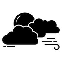 ícone de dia nublado vetor