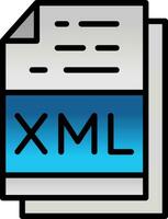 xml Arquivo formato vetor ícone Projeto