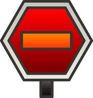 design de ícone de vetor de sinal de estrada