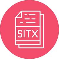 sitx Arquivo formato vetor ícone Projeto