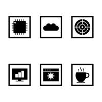 Conjunto de vetor SEO Search Engine Optimization Icons