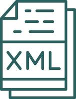 xml Arquivo formato vetor ícone Projeto