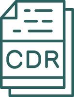 cdr Arquivo formato vetor ícone Projeto