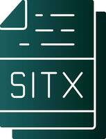 sitx Arquivo formato vetor ícone Projeto