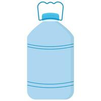 plástico água garrafa. vetor plano ícone