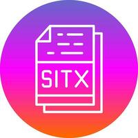 sitx Arquivo formato vetor ícone Projeto