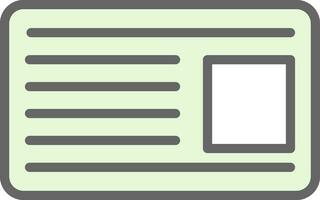 design de ícone de vetor de cartão de identificação