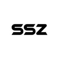 ssz carta logotipo projeto, inspiração para uma único identidade. moderno elegância e criativo Projeto. marca d'água seu sucesso com a impressionante isto logotipo. vetor