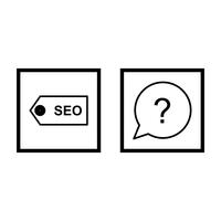 Conjunto de vetor SEO Search Engine Optimization Icons