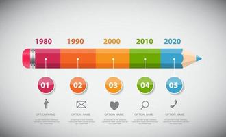 modelo de infográfico para ilustração vetorial de negócios vetor