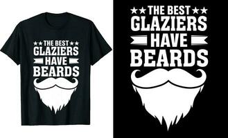 melhor vidraceiros ter barbas engraçado vidraceiros grandes manga camiseta ou vidraceiros t camisa Projeto ou barbas camiseta Projeto vetor