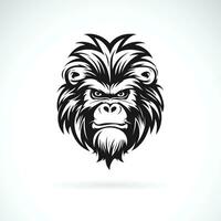 vetor do uma babuíno cabeça Projeto em branco fundo. fácil editável em camadas vetor ilustração. macaco. selvagem animais.