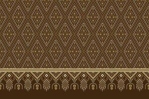 natureza safras Cruz ponto tradicional étnico padronizar paisley flor ikat fundo abstrato asteca africano indonésio indiano desatado padronizar para tecido impressão pano vestir tapete cortinas e sarongue vetor