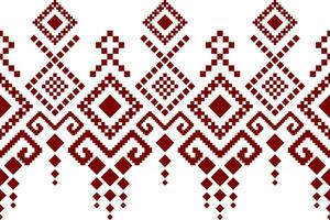 vermelho tradicional étnico padronizar paisley flor ikat fundo abstrato asteca africano indonésio indiano desatado padronizar para tecido impressão pano vestir tapete cortinas e sarongue vetor