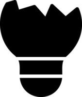 ícone de glifo de lâmpada vetor