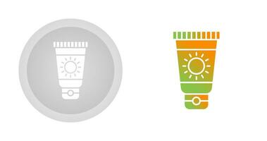 ícone de vetor de creme solar
