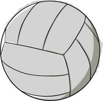 mão desenhado voleibol vetor