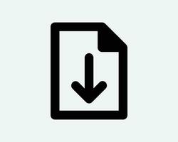 baixar Arquivo documento rede página arquivo armazenamento Salve  papel texto ícone Preto branco esboço forma vetor clipart gráfico ilustração obra de arte placa símbolo