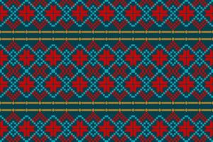 étnico abstrato ikat.belo colorida desatado étnico padrão.colorido geométrico bordado para têxteis,tecido,vestuário,plano de fundo,batik,malhas,moda vetor