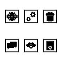 Conjunto de vetor SEO Search Engine Optimization Icons