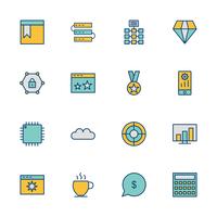 Conjunto de vetor SEO Search Engine Optimization Icons