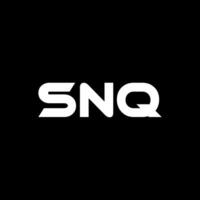 snq carta logotipo projeto, inspiração para uma único identidade. moderno elegância e criativo Projeto. marca d'água seu sucesso com a impressionante isto logotipo. vetor