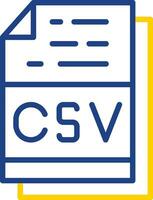 csv Arquivo formato vetor ícone Projeto