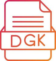 dgk Arquivo formato ícone vetor