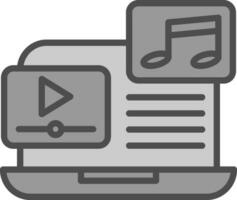 música vídeo vetor ícone Projeto