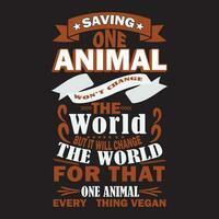 internacional animal dia t- camisa projeto, mundo animal dia Outubro 4, salve a mundo animal, gráfico camiseta, animal amante camiseta projeto, tigre dia. vetor