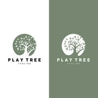 árvore logotipo plantar Projeto vetor ilustrador modelo