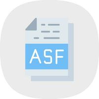 asf Arquivo formato vetor ícone Projeto