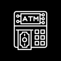 design de ícone de vetor de máquina atm