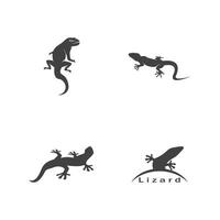 lagarto ícone silhueta logotipo símbolo vetor