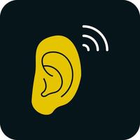 design de ícone de vetor de orelha