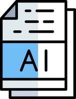 ai Arquivo formato vetor ícone Projeto