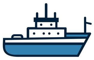 marítimo navios plano, carga navio recipiente dentro a oceano transporte, Remessa frete transporte. ilustração vetor