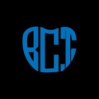 bct carta logotipo criativo Projeto. bct único Projeto. vetor